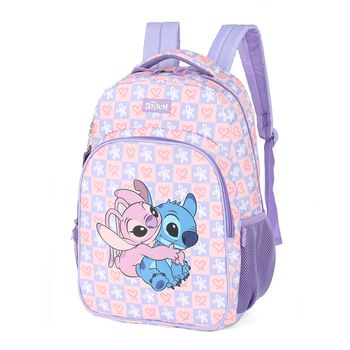 Mochila-Lilas-Kids-Stitch-e-Angel-|-Luxcel-Tamanho--UN---Cor--LILAS-0